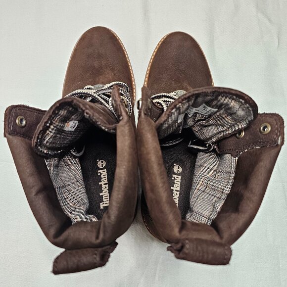 TIMBERLAND Courmayeur Valley 6-inch Hiking Boots A23UY Brown Women's Size 9 - Picture 5 of 10
